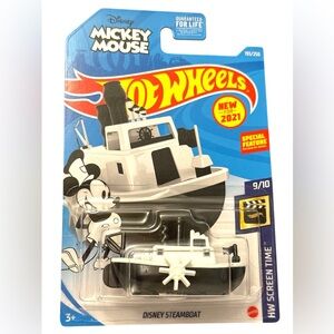 NWT Hot Wheels Disney Mickey Mouse Disney Steamboat - HW Screen Time